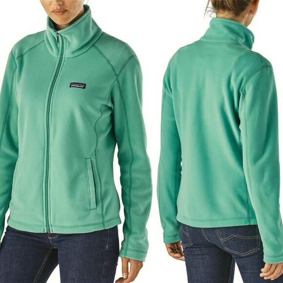 Patagonia Micro D Jacket Mint Green Size XS Style 25415 Fleece‎ Full Zipper Coat - Picture 14 of 14